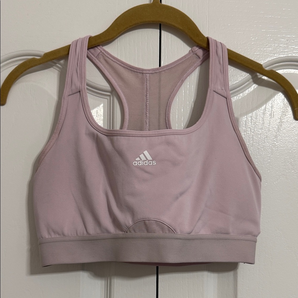 Adidas Soft Pink Racerback Sports Bra